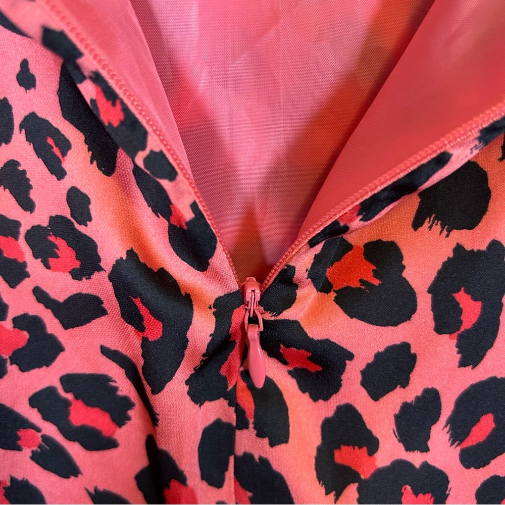 Worthington Pink Cheetah Skirt Size 10 Maxi Midi Length Animal Print Medium - Picture 7 of 16
